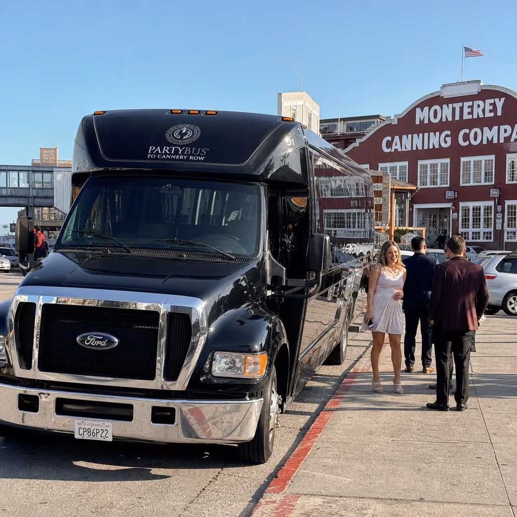 Party Bus to Cannery Row in Monterey