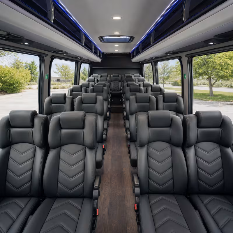 15-35 Passenger Minibus Interior