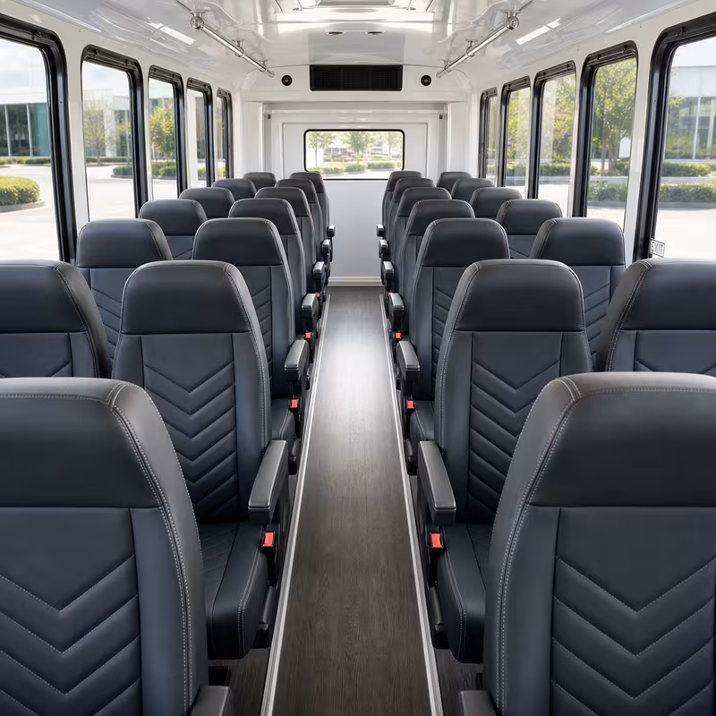 15-35 Passenger Minibus Interior