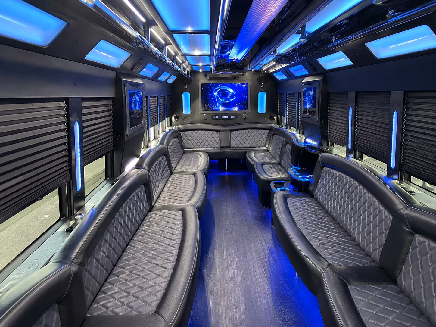 Salinas Concert & Music Festival Transportation party bus interior