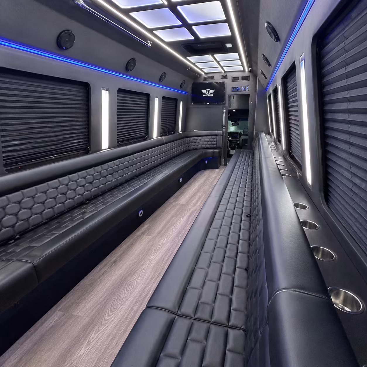 Salinas Private Event Transportation party bus exterior