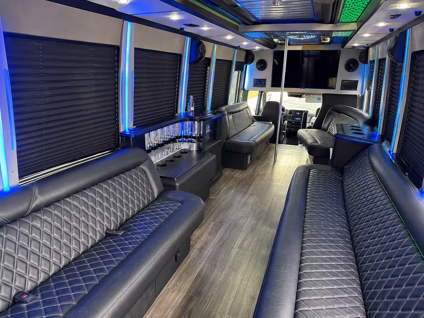 Salinas Prom & Homecoming Transportation party bus exterior