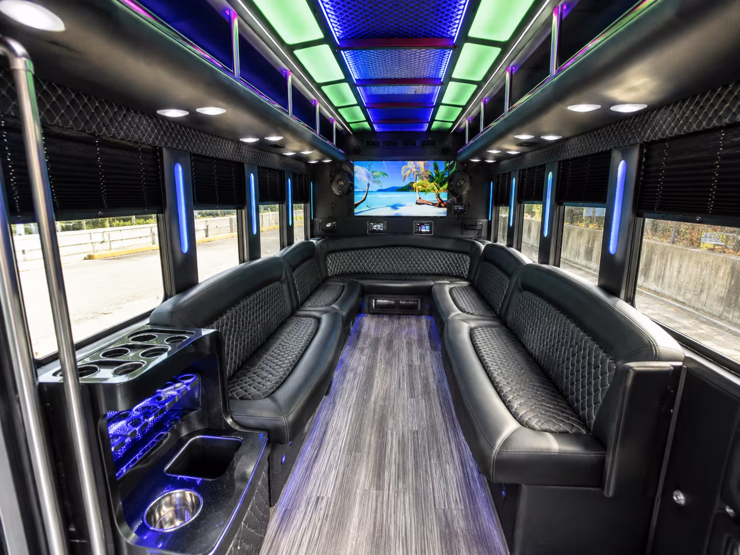 Salinas Prom & Homecoming Transportation party bus exterior