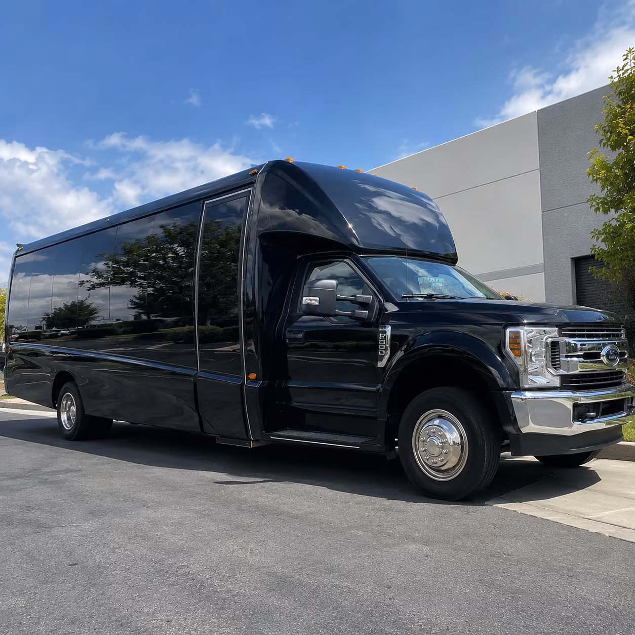 Salinas School Event Transportation party bus exterior