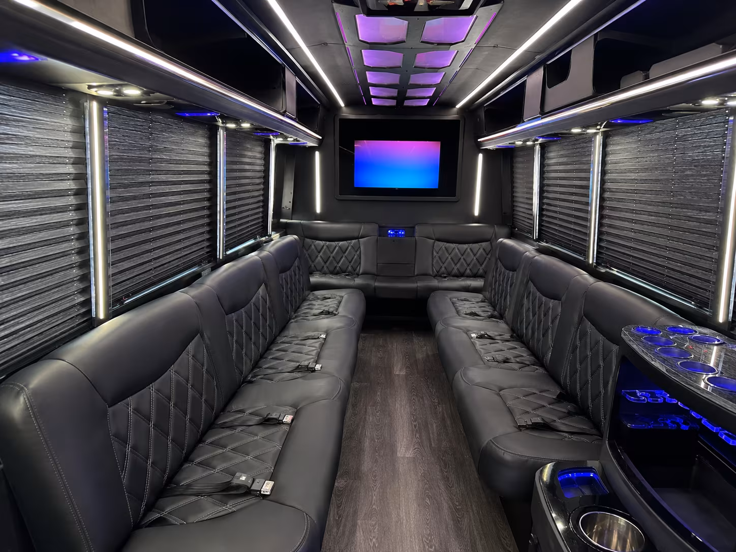 Salinas Sporting Event Transportation onboard seating