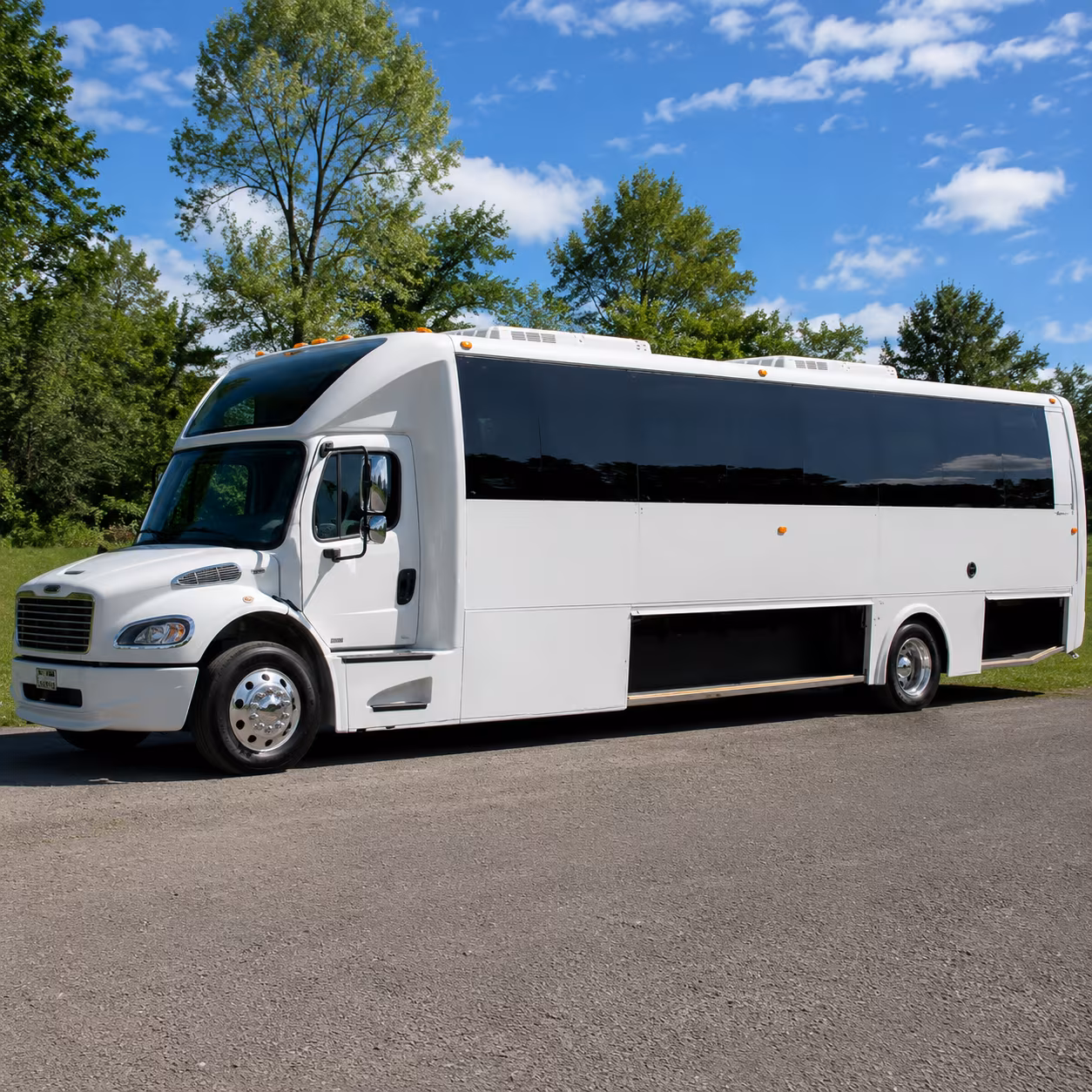 Salinas Sporting Event Transportation party bus exterior