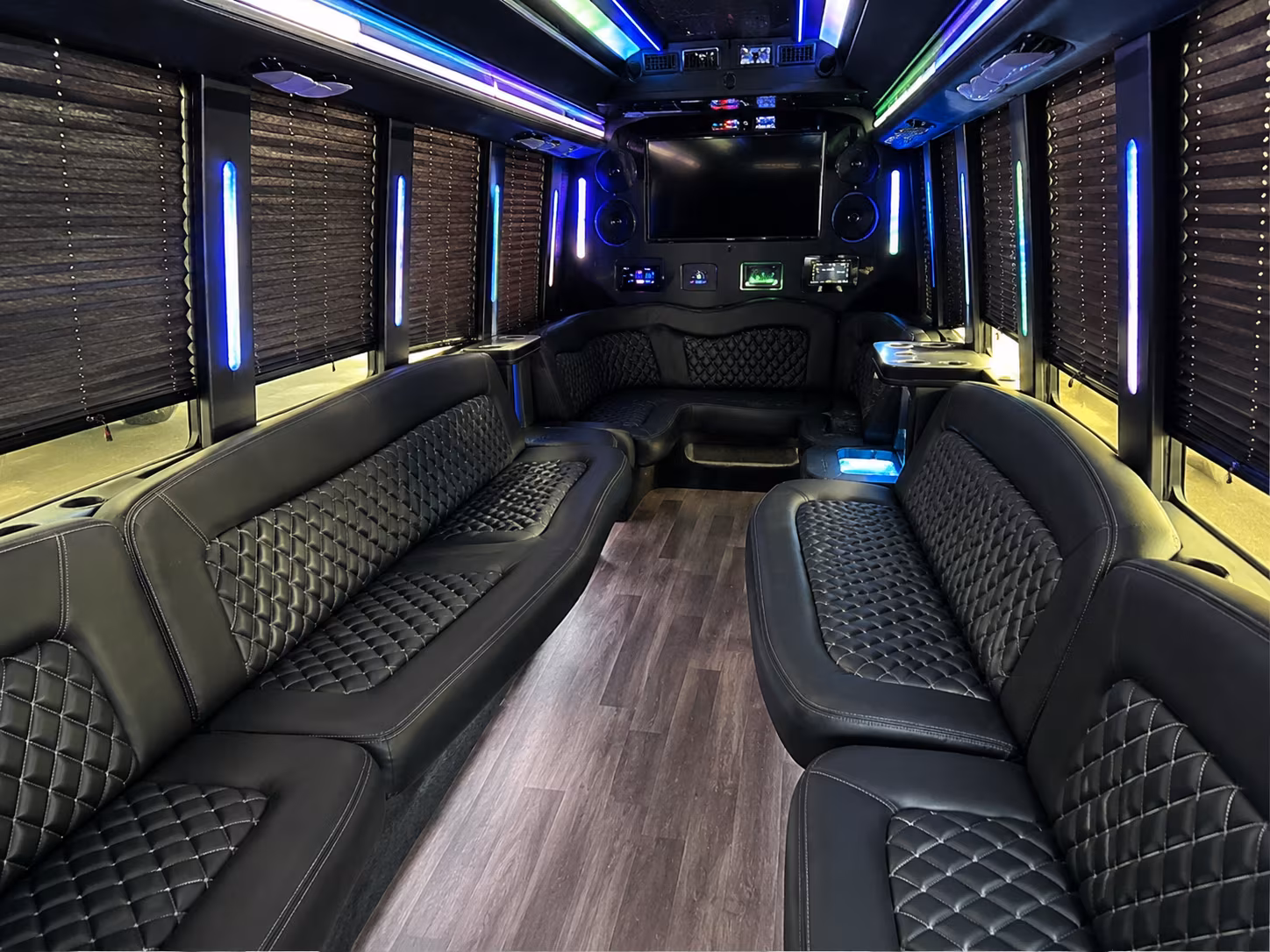 Salinas Wedding Transportation party bus exterior
