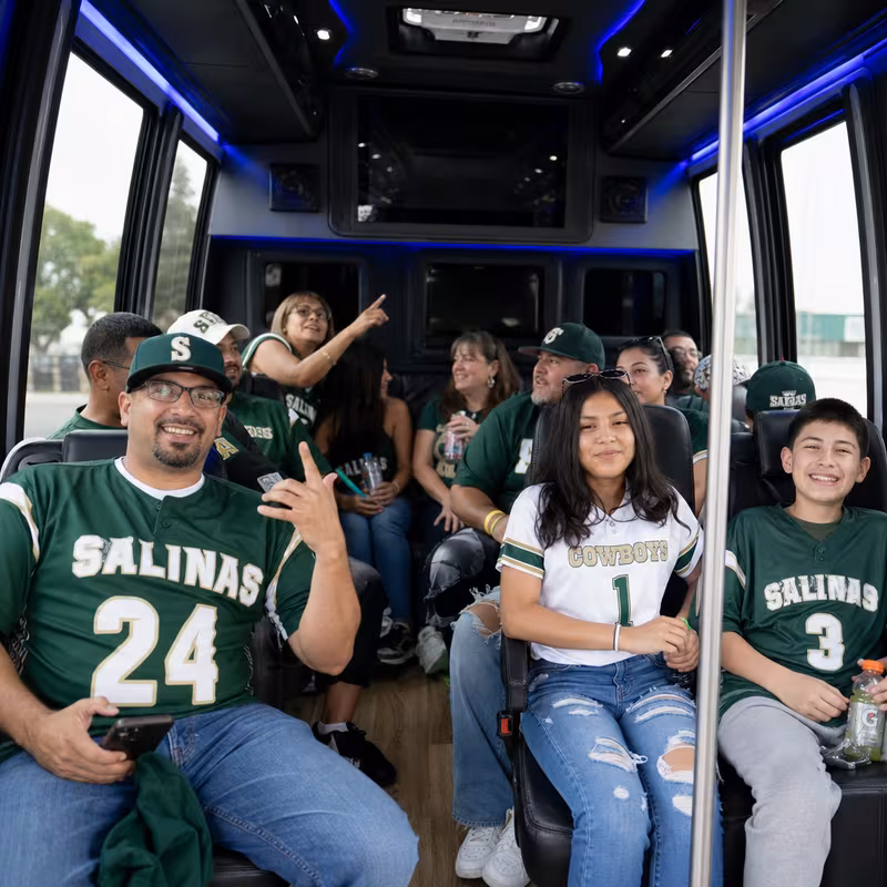 Salinas Sporting Event Transportation fleet vehicle
